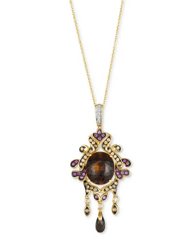 Le Vian Multi-gemstone Gothic Inspired 18" Pendant Necklace (8 Ct. T.w.) In 14k Gold In No Color