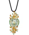 Le Vian Multi-gemstone Silk Cord Pendant Necklace (19-1/3 Ct. T.w.) In 14k Yellow Gold, 18" In Multi