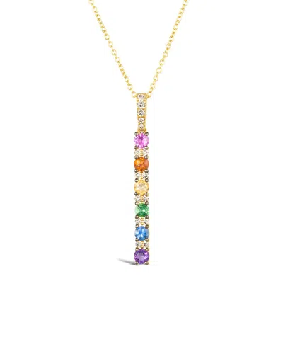 Le Vian ® Multicolor 14k 0.71 Ct. Tw. Diamond & Ruby Pendant