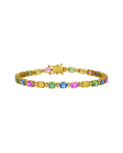LE VIAN LE VIAN® MULTICOLOR SAPPHIRE 14K 10.25 CT. TW. DIAMOND & SAPPHIRE BRACELET