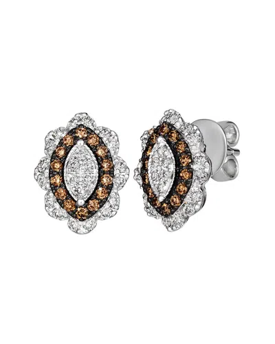 Le Vian ® Natural Colored Diamonds 14k 0.81 Ct. Tw. Diamond Stud Earrings In Multi