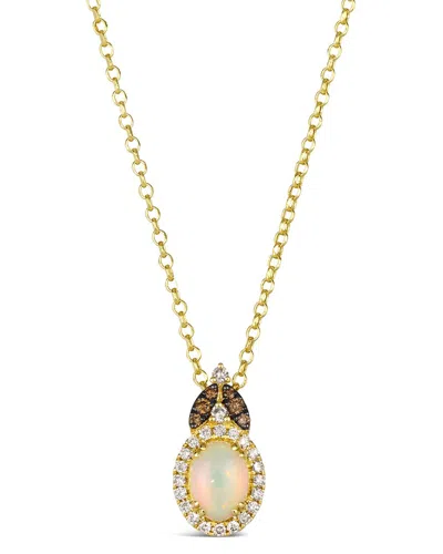 Le Vian ® Neopolitan Opal™ 14k 0.84 Ct. Tw. Diamond & Opal Pendant