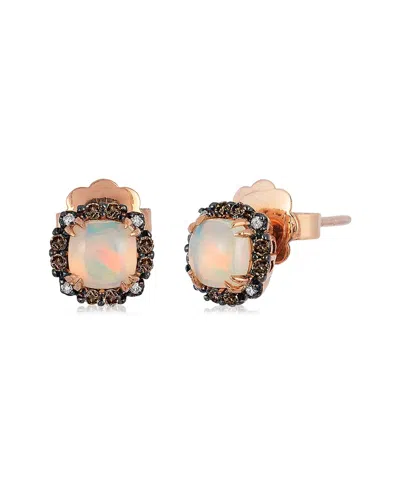 Le Vian ® Neopolitan Opal™ 14k Rose Gold 0.84 Ct. Tw. Diamond & Opal Earrings