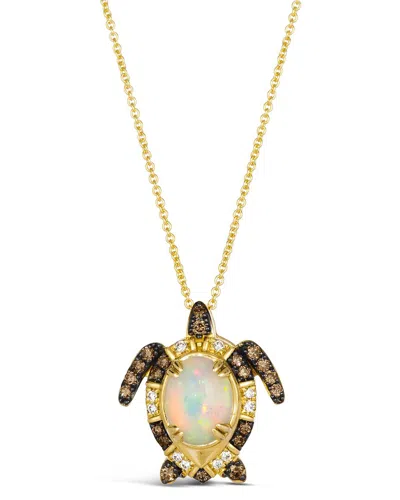Le Vian ® Neopolitan Opal™ 18k 1.34 Ct. Tw. Diamond & Opal Pendant In Gold