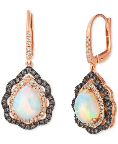 Le Vian Neopolitan Opal (2-1/2 Ct. T.w.), Nude Diamond (1/3 Ct. T.w.) & Chocolate Diamond (1/2 Ct. T.w.) Ear In Rose Gold