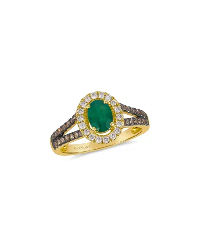 LE VIAN LE VIAN® NEW EMERALD 14K 1.02 CT. TW. DIAMOND & EMERALD RING