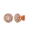 Le Vian ® Nude Cluster 14k Rose Gold 1.07 Ct. Tw. Diamond Earrings In Gold