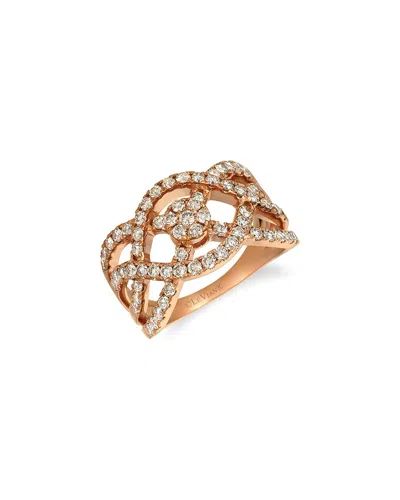 LE VIAN LE VIAN® NUDE CLUSTER GLADIATOR 14K ROSE GOLD 1.22 CT. TW. DIAMOND RING