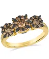 Le Vian Nude Diamond (0.12 Ct. T.w.) And Chocolate Diamond (0.88 Ct. T.w.) Ring In 14k Honey Gold In Gold