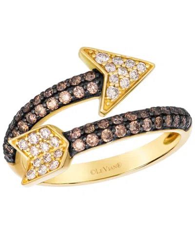 Le Vian Nude Diamond (0.19 Ct. T.w.) & Chocolate Diamond (0.46 Ct. T.w.) Ring In 14k Honey Gold