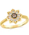 Le Vian Nude Diamond (0.33 Ct. T.w.) And Chocolate Diamond ( 0.08 Ct. T.w.) Ring In 14k Honey Gold In Gold