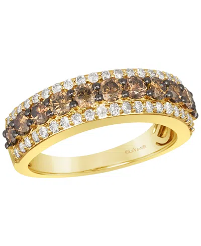 Le Vian Nude Diamond (0.39 Ct. T.w.) & Chocolate Diamond (0.94 Ct. T.w.) Ring In 14k Honey Gold