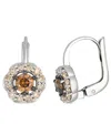 Le Vian Nude Diamond (0.41 Ct. T.w.) And Chocolate Diamond ( 0.46 Ct. T.w.) Earrings In 14k Vanilla Gold In Multi