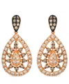 Le Vian Nude Diamond (0.96 Ct. T.w.) And Chocolate Diamond ( 0.44 Ct. T.w.) Earrings In 14k Strawberry Gold In Gold