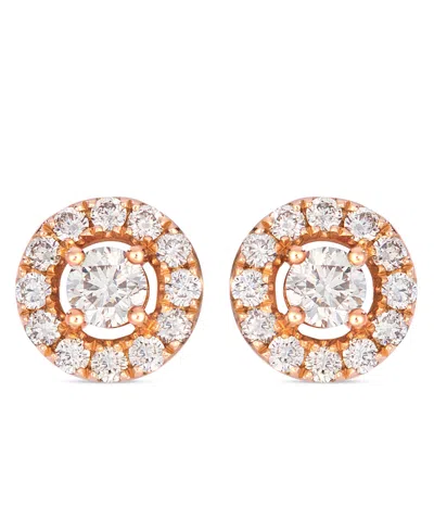 Le Vian Nude Diamond (0.96 Ct. T.w.) Earrings In 14k Strawberry Gold