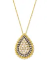Le Vian Nude Diamond (1 Ct. T.w.) & Chocolate Diamond (3/8 Ct. T.w.) Pendant Necklace In 14k Yellow Gold, 20 In Yellow Gold