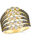 Le Vian Nude Diamond (1.44 Ct. T.w.) And Chocolate Diamond (0.72 Ct. T.w.) Ring In 14k Honey Gold In Gold