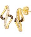 Le Vian Ladies Nude Diamond Earrings Set In 14k Honey Gold In Gold