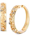 Le Vian Nude Diamond & Chocolate Diamond Filigree Hoop Earrings (1/2 Ct. T.w.) In 14k Honey Gold In Gold