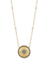 Le Vian Nude Diamond & Chocolate Diamond Filigree Pendant Necklace (3/4 Ct. T.w.) In 14k Honey Gold In 14k Honey Gold Adjustable Necklace