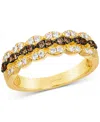 Le Vian Ladies Chocolate Diamonds Rings Set In 14k Honey Gold In No Color