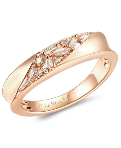 Le Vian Nude Diamond Baguette & Round Scatter Cluster Ring (1/6 Ct. T.w.) In 14k Rose Gold