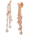 Le Vian Nude Diamond Dangling Drop Earrings (1 Ct. T.w.) In 14k Rose Gold In Gold
