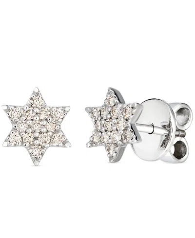 Le Vian Nude Diamond Earrings (0.22 Ct. T.w.) In 14k Vanilla Gold In Silver
