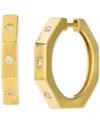 Le Vian Nude Diamond Octagon Shape Small Hoop Earrings (1/5 Ct. T.w.) In 14k Gold, 0.9" In Yellow Gold