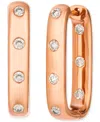 Le Vian Nude Diamond Oval Hoop Earrings (3/8 Ct. T.w.) In 14k Rose Gold