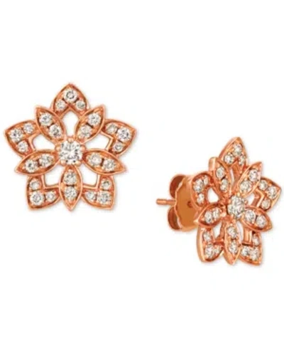 Le Vian Nude Diamond Star Stud Earrings (5/8 Ct. T.w.) In 14k Rose Gold