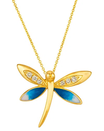 Le Vian Nude Palette 14k 0.07 Ct. Tw. Diamond & Enamel Pendant Necklace
