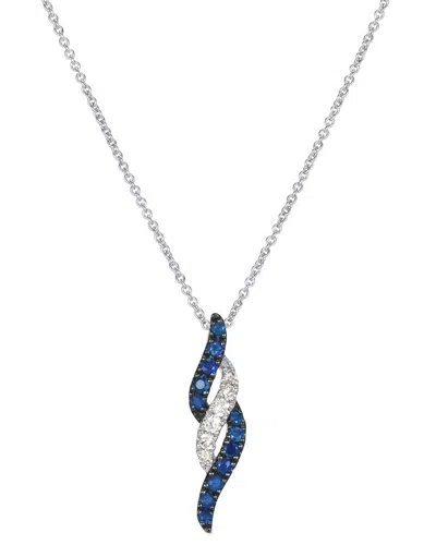 Le Vian Nude Palette 14k 0.24 Ct. Tw. Diamond & Sapphire Pendant Necklace