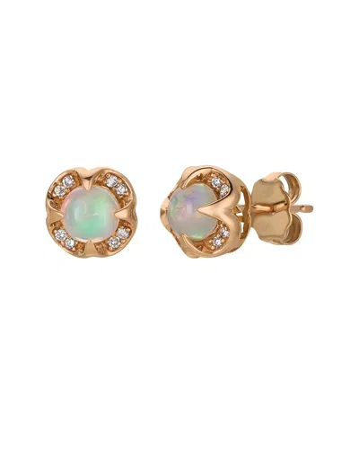 Le Vian ® Nude Palette 14k Rose Gold 0.66 Ct. Tw. Diamond & Opal Earrings