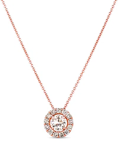 Le Vian Nude Palette 14k Rose Gold 0.78 Ct. Tw. Diamond Solitaire Pendant Necklace
