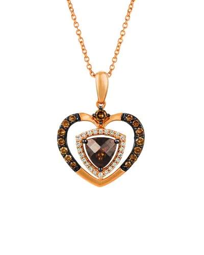 Le Vian ® Nude Palette 14k Rose Gold 1.04 Ct. Tw. Diamond & Quartz Pendant