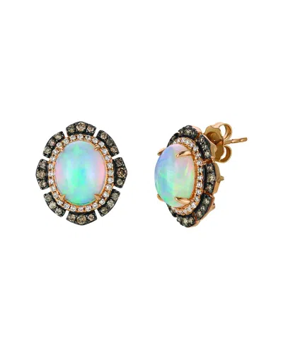 Le Vian ® Nude Palette 14k Rose Gold 3.02 Ct. Tw. Diamond & Opal Earrings In Multi