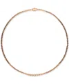 Le Vian Ombre Chocolate Ombre Diamond 18" Tennis Necklace (5-1/2 Ct. T.w.) In 14k Rose Gold In Gold