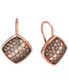 Le Vian Ombre Chocolate Ombre Diamond & Vanilla Diamond Statement Earrings (1-1/2 Ct. T.w.) In 14k Rose Gold In Rose Gold
