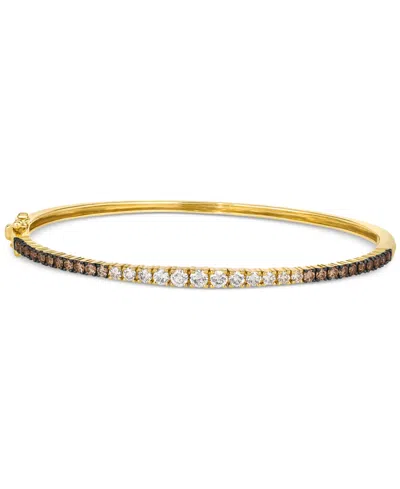 Le Vian Ombre Chocolate Ombre Diamond Bangle Bracelet (1-1/3 Ct. T.w.) In 14k Gold (also Available In Rose G In Yellow Gold