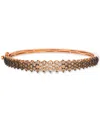 Le Vian Ombre Chocolate Ombre Diamond Cluster Bangle Bracelet (3-1/2 Ct. T.w.) In 14k Rose Gold (also Availa In Gold