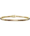 Le Vian Ombre Chocolate Ombre Diamond Tennis Bracelet (3-1/2 Ct. T.w.) In 14k Rose Gold (also Available In W In Yellow Gold