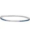 Le Vian Ombre Denim Ombre (2-7/8 Ct. T.w.) & White Sapphire (1/6 Ct. T.w.) Tennis Bracelet In 14k White Gold