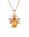 Le Vian ® Optimism 14k Rose Gold 0.72 Ct. Tw. Diamond & Citrine Pendant