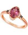 Le Vian Passion Fruit Tourmaline (1-1/20 Ct. T.w.) & Diamond (3/8 Ct. T.w.) Ring In 14k Rose Gold In Gold
