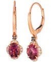 Le Vian Passion Fruit Tourmaline (1-3/8 Ct. T.w.) & Diamond (1/10 Ct. T.w.) Drop Earrings In 14k Rose Gold In Gold