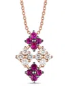Le Vian ® Passion Ruby™ 14k Rose Gold 0.56 Ct. Tw. Diamond & Ruby Pendant