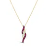 Le Vian Passion Ruby Pendant Set In 14k Honey Gold In Red