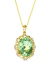 Le Vian Pastels 14k 8.87 Ct. Tw. Diamond & Mint Quartz Pendant