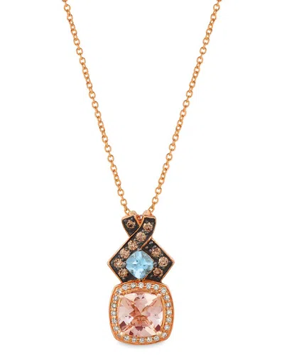 Le Vian ® Pastels 14k Rose Gold 1.53 Ct. Tw. Diamond & Morganite Pendant